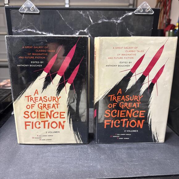 Other - Anthony Boucher, Ed. / A Treasury of Great Science Fiction 2 Volumes 1959